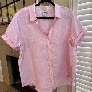 Tommy Bahama Short Sleeve Button Down 100% Linen